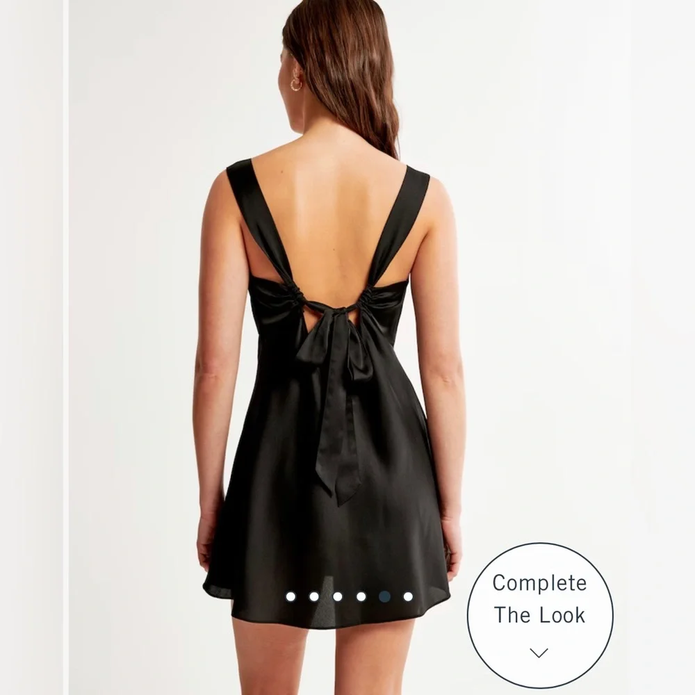 ABERCROMBIE & FITCH Satin Tie Back Nightie Size Small NEW WITH TAGS_5